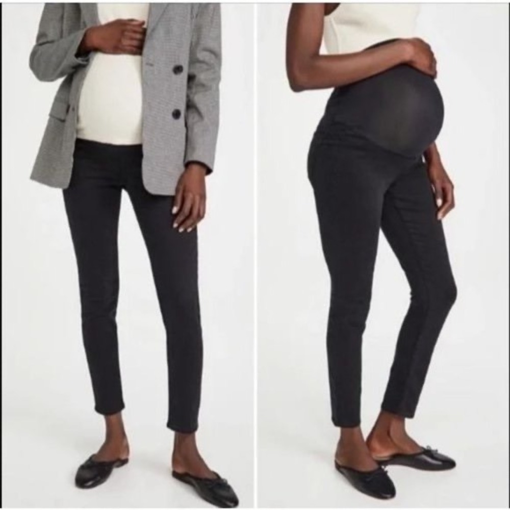 Madewell Maternity Skinny Jeans Over-the-Belly Black‎ Size 32